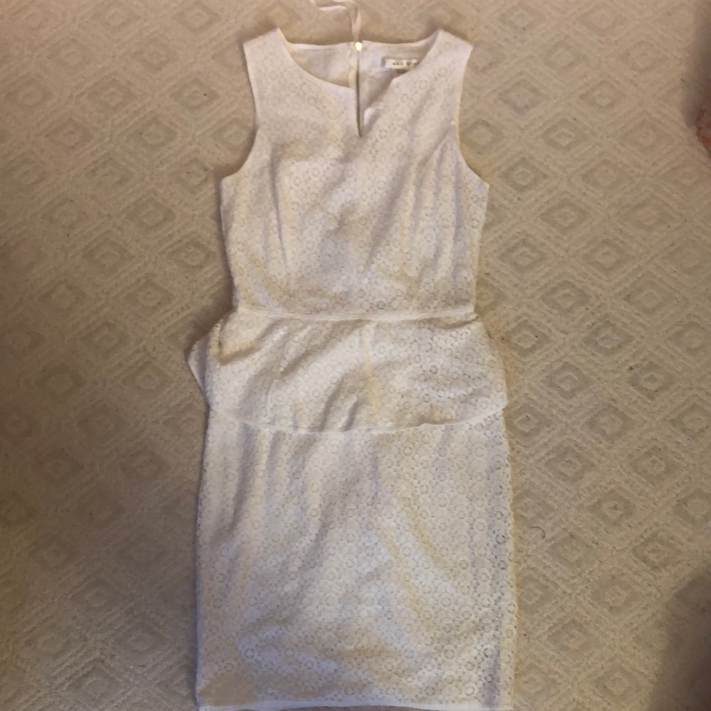 Max Studio-White Sleeveless Midi Dress